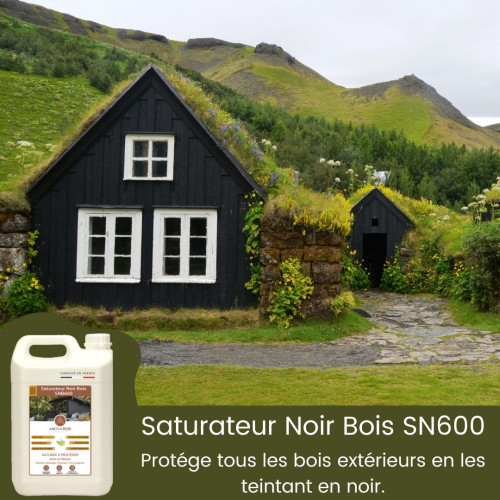 Saturateur Noir Bois SNB600 - Terrasses, Bardages, Mobiliers