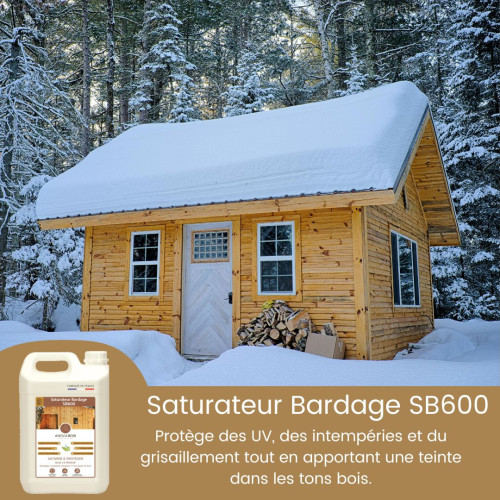 Saturateur Bardage pour Douglas, Red Cedar & Mélèze