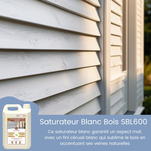Saturateur blanc bois effet cérusé
