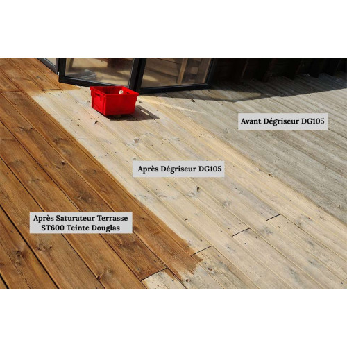 Dégriseur professionnel pour terrasse en bois