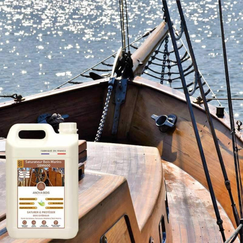 Saturateur Bois Marins SBM600 - Protection bois marins, pont de bateau