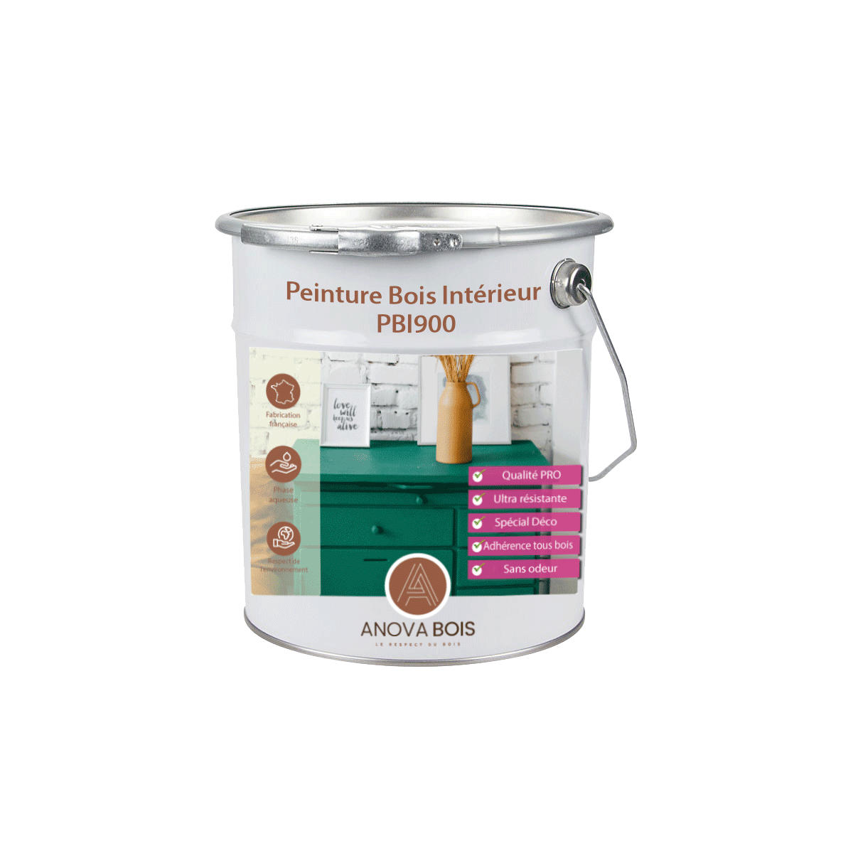 Peinture Bois Intérieur PBI900 : Peinture meubles en bois et boiseries