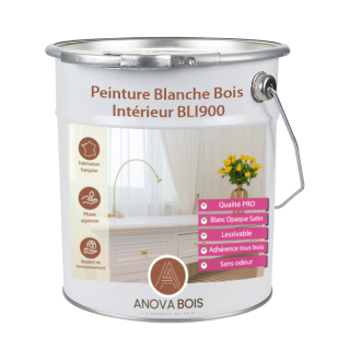 Peinture Blanche Bois Intérieur BLI900 : Peinture Boiseries et meubles