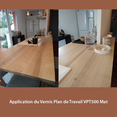 Vernis Plan de Travail pour Cuisine ou Salle de Bain